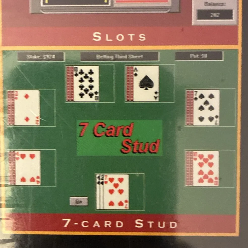 New Casino Master 3.0 PC Game 1997 Windows CD ROM Video Poker Slots Simulation